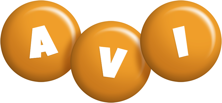 Avi candy-orange logo