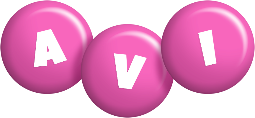 Avi candy-pink logo