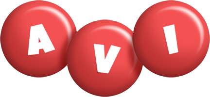 Avi candy-red logo