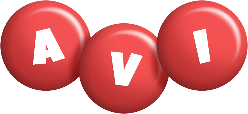 Avi candy-red logo