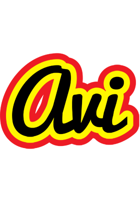 Avi flaming logo