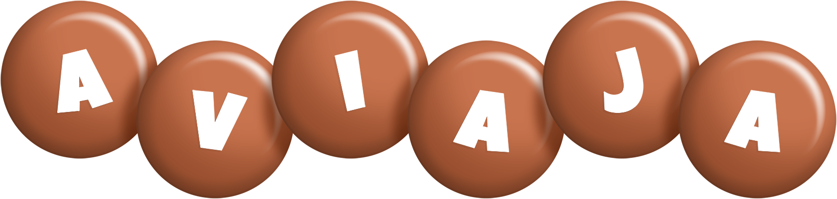 Aviaja candy-brown logo