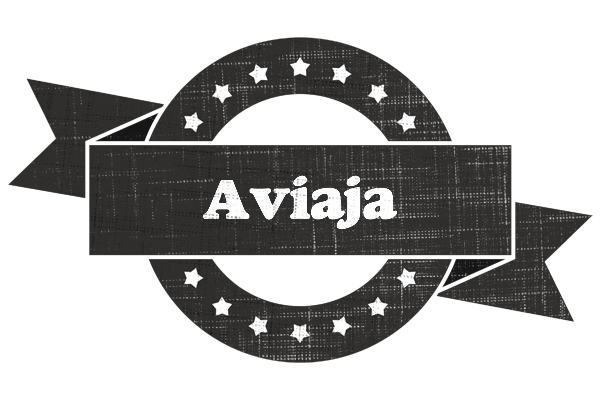 Aviaja grunge logo