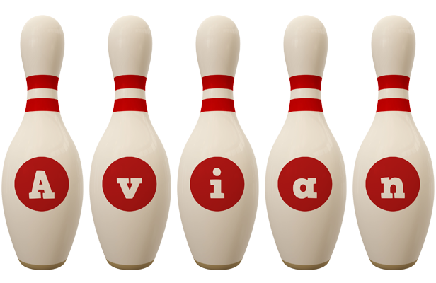 Avian bowling-pin logo