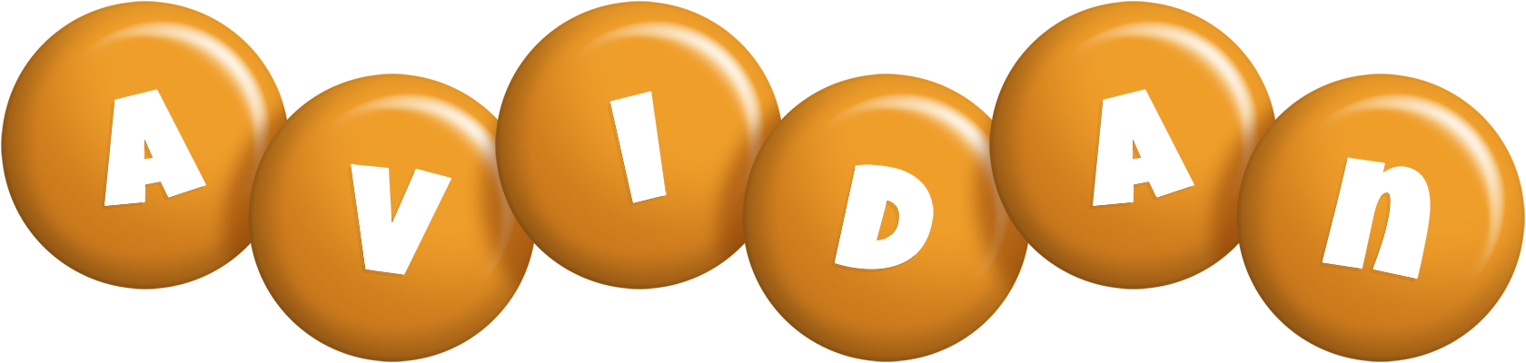 Avidan candy-orange logo