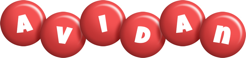 Avidan candy-red logo