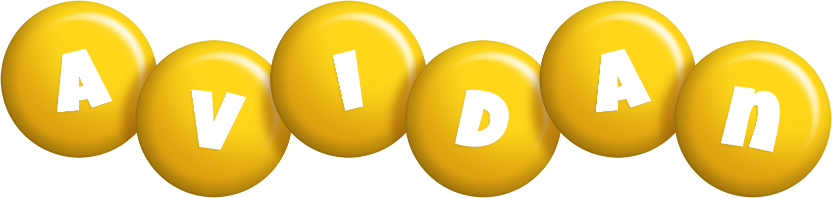 Avidan candy-yellow logo