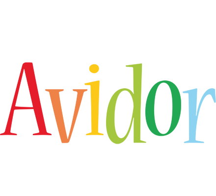Avidor birthday logo