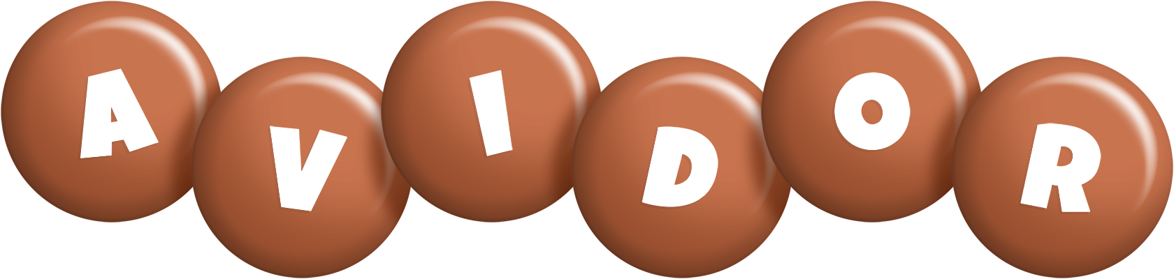 Avidor candy-brown logo