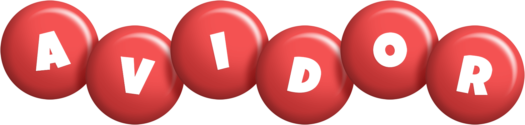 Avidor candy-red logo