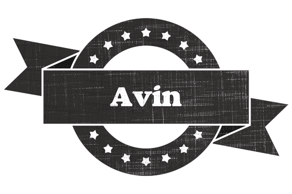 Avin grunge logo