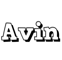 Avin snowing logo