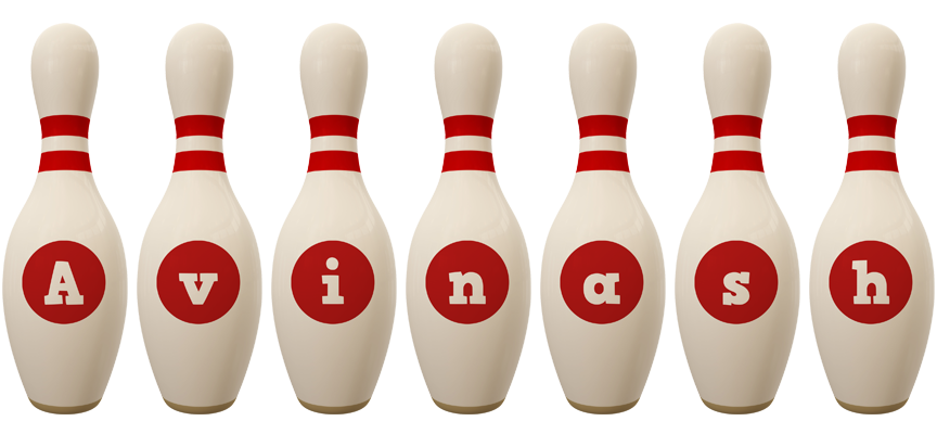 Avinash bowling-pin logo