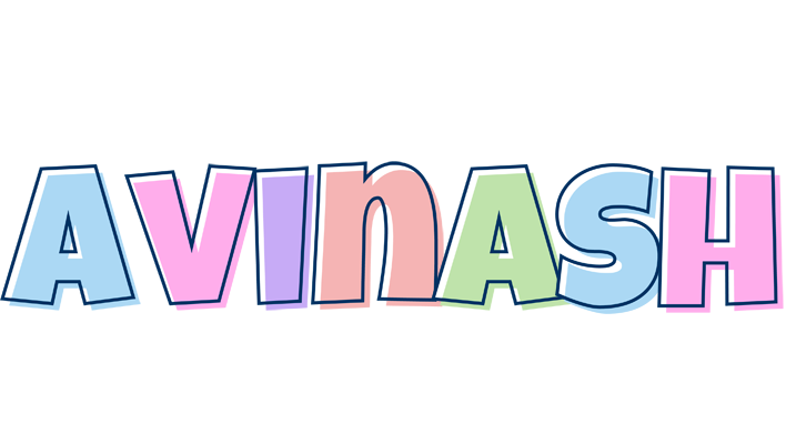 Avinash pastel logo