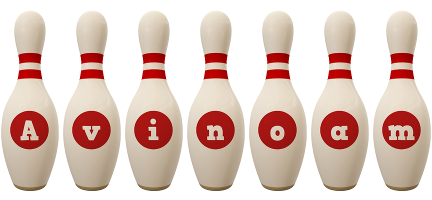 Avinoam bowling-pin logo