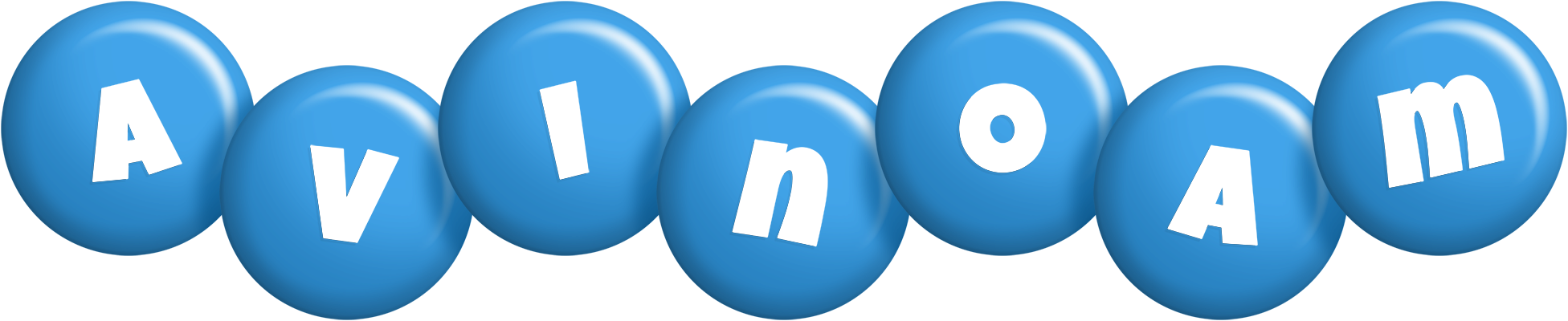 Avinoam candy-blue logo