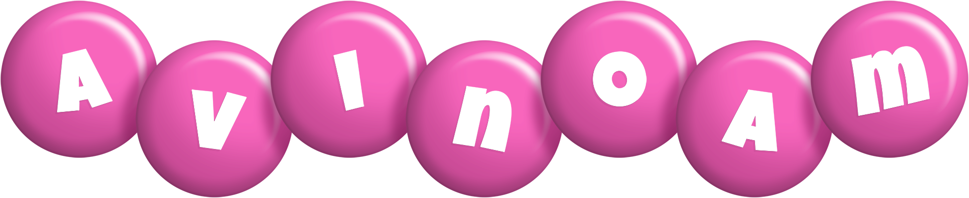 Avinoam candy-pink logo