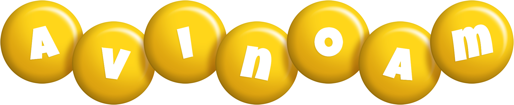 Avinoam candy-yellow logo