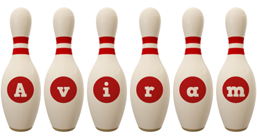 Aviram bowling-pin logo