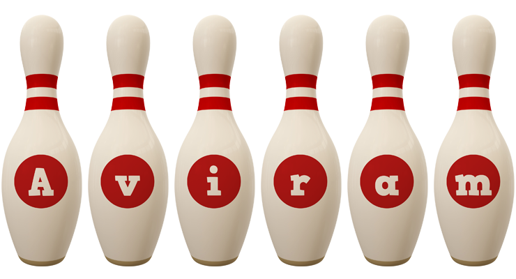Aviram bowling-pin logo