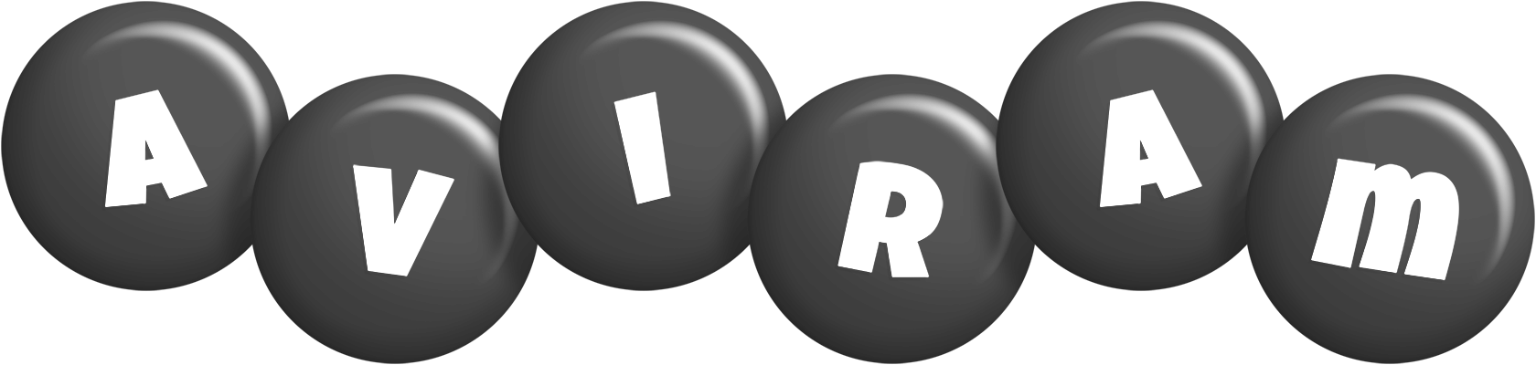 Aviram candy-black logo