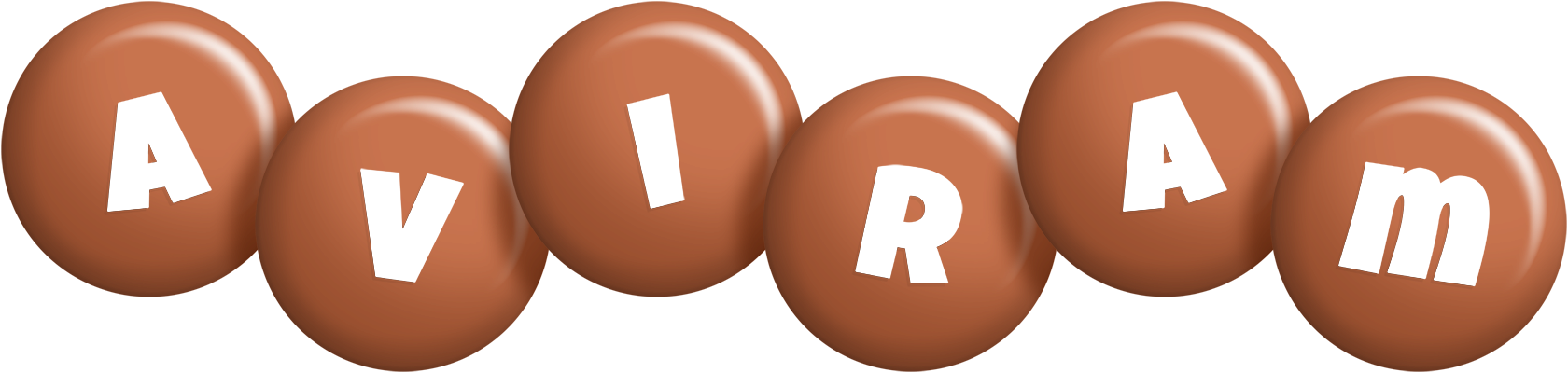 Aviram candy-brown logo
