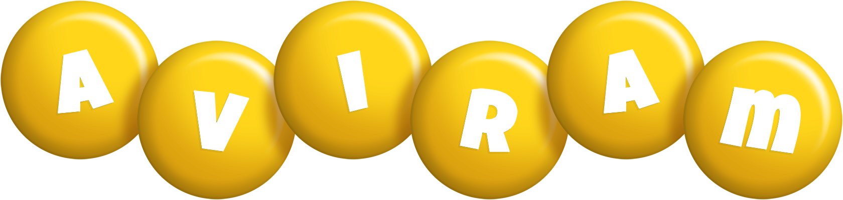 Aviram candy-yellow logo