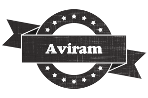 Aviram grunge logo