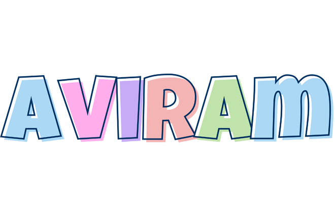 Aviram pastel logo