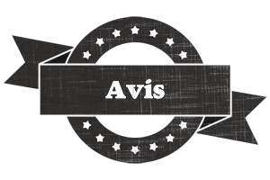 Avis grunge logo