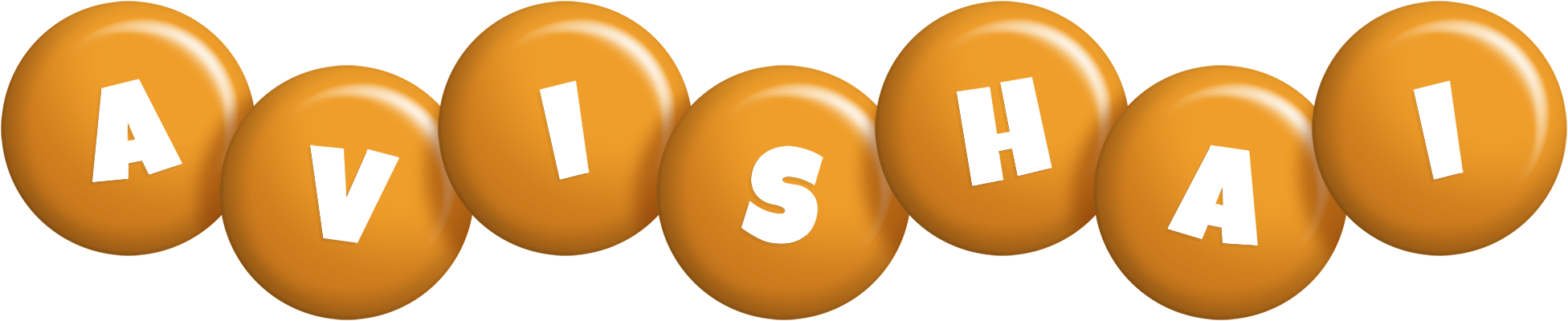 Avishai candy-orange logo