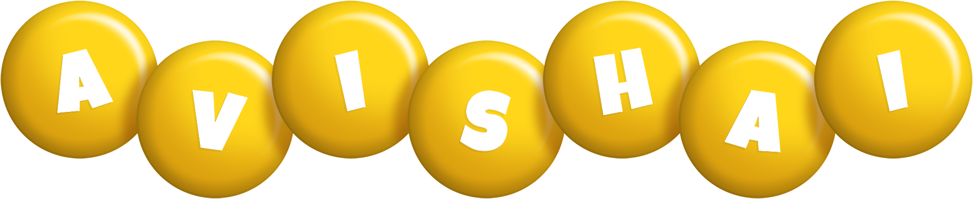 Avishai candy-yellow logo