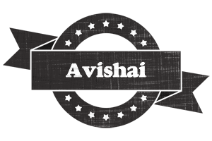 Avishai grunge logo