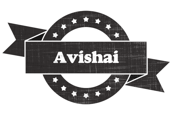 Avishai grunge logo