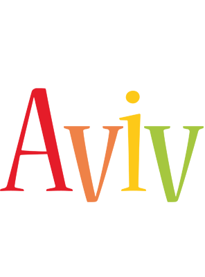 Aviv birthday logo
