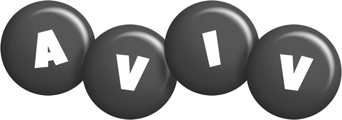 Aviv candy-black logo