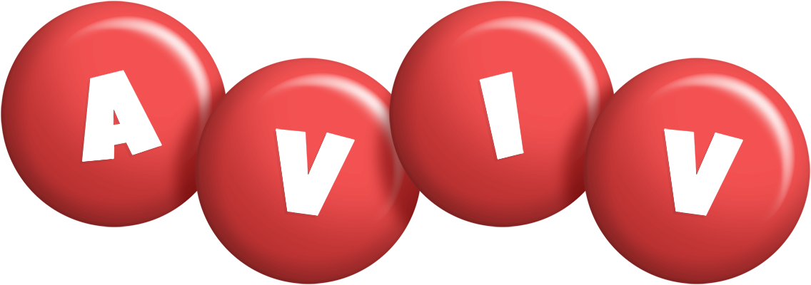 Aviv candy-red logo