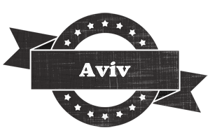 Aviv grunge logo