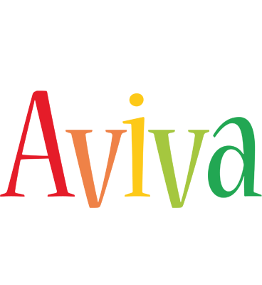 Aviva birthday logo