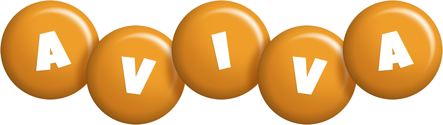 Aviva candy-orange logo