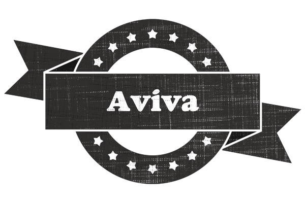 Aviva grunge logo