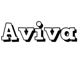 Aviva snowing logo