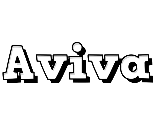 Aviva snowing logo