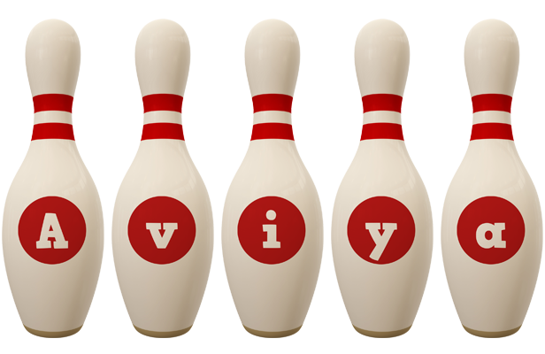 Aviya bowling-pin logo