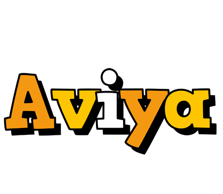 Aviya cartoon logo
