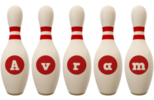 Avram bowling-pin logo