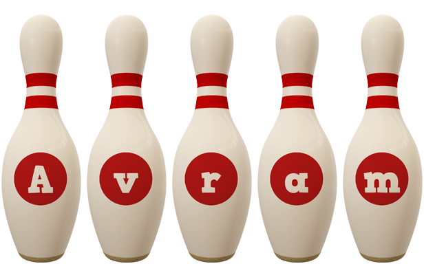 Avram bowling-pin logo