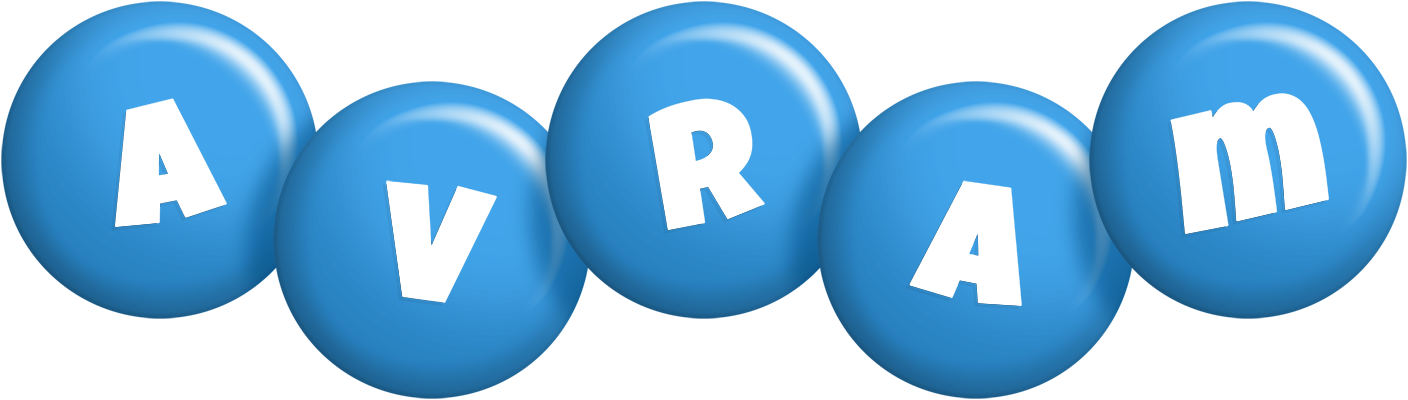 Avram candy-blue logo