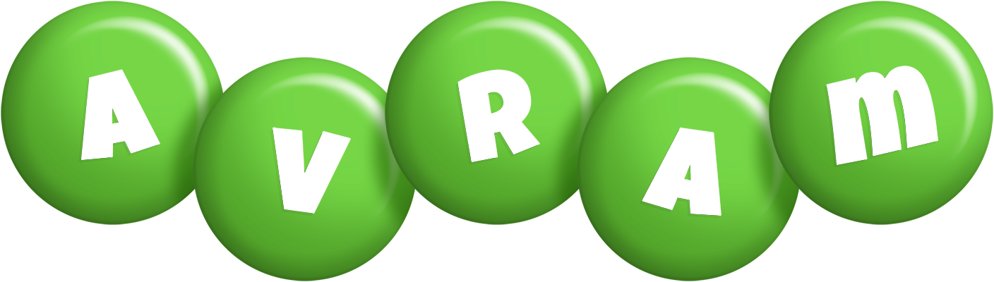 Avram candy-green logo