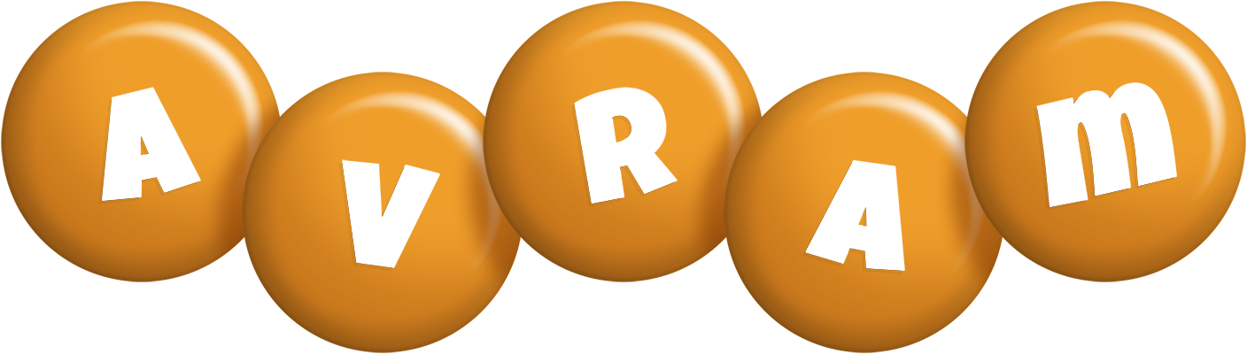 Avram candy-orange logo